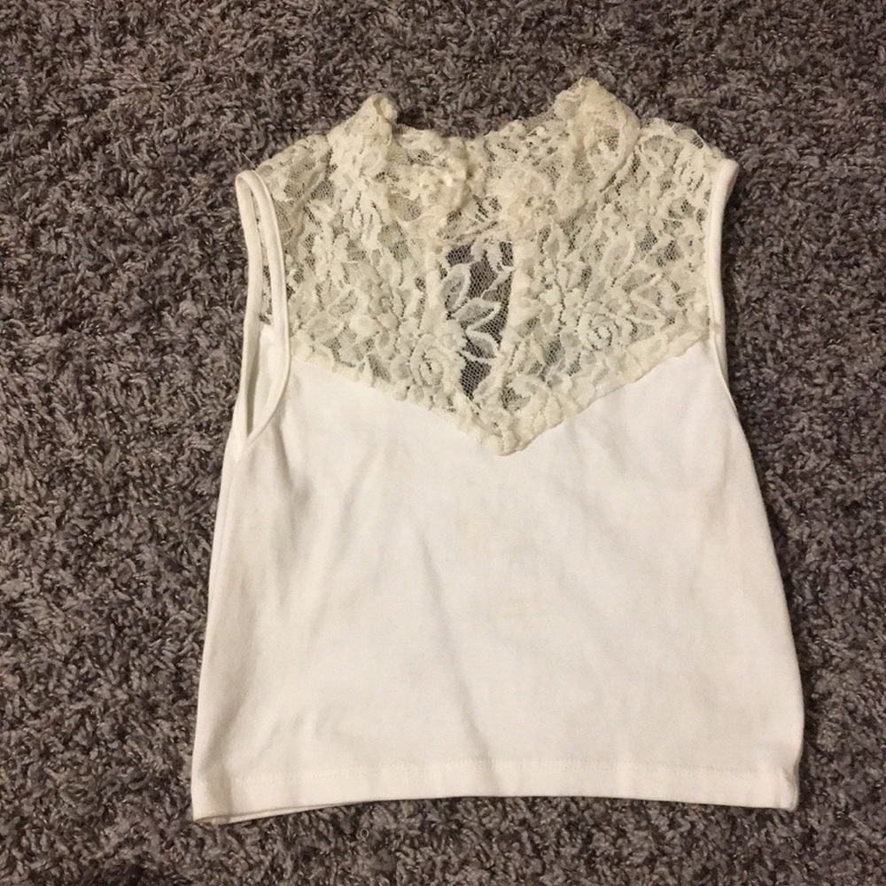 White crop top
